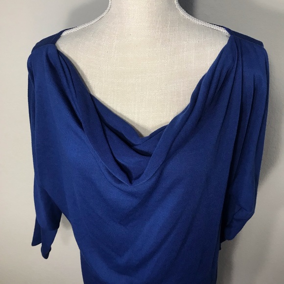 Leggings Queen USA blue long sleeve shirt dress size medium - Picture 6 of 9